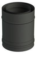 LG 250 mm concentrique avec bride Ø 100/150 mm Noir mat