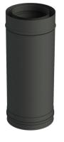 LG 500 mm concentrique avec bride Ø 100/150 mm Noir mat