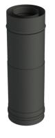 LG réglable 320-440 mm concentrique avec bride Ø 100/150 mm Noir mat